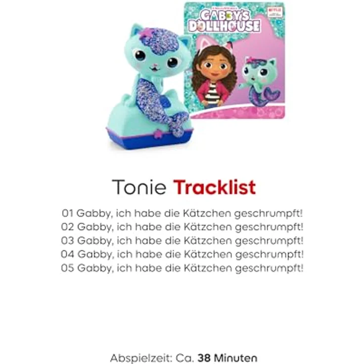 tonies Hörspiel Gabby´s Dollhouse - Mercat, Abenteuer mit Meerkatze und Eisbär Pete am Strand – Bild 5