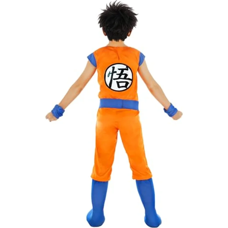 Chaks Dragon Ball Goku Kostüm, offiziell lizenziertes Merchandise mit Top, Hose, Ärmel, Gürtel und Gamasche – Bild 2