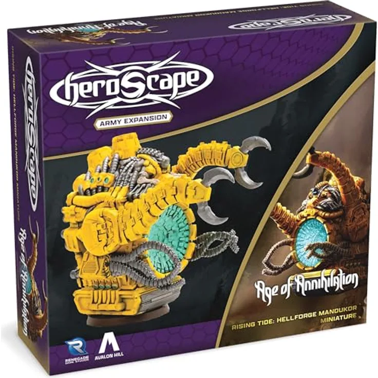 Renegade Heroscape: Ekspansja Rising Tide - Armia Hellforge Mandukor, hochdetaillierte Miniatur, kompatibel mit Heroscape Mastersets, Add-On-Inhalt