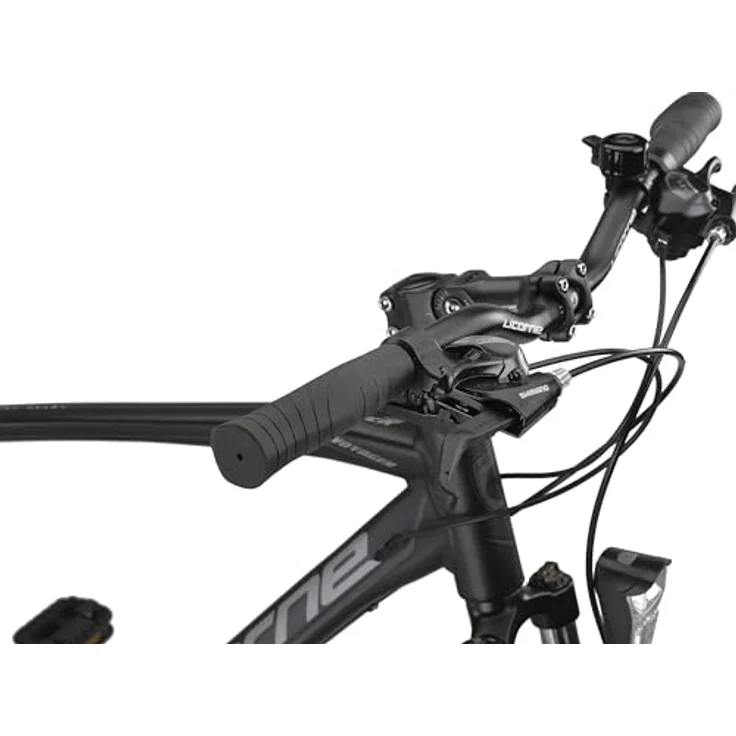Licorne Bike Premium Touring Trekking Bike in 28 Zoll Aluminium Scheibenbremse Fahrrad für Jungen, Mädchen, Damen und Herren - 21 Gang-Schaltung - Mountainbike - Crossbike (Herren, Schwarz) – Bild 5