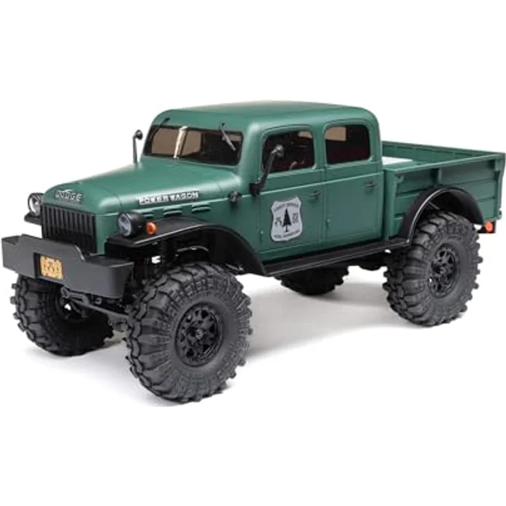 Axial RC Truck SCX24 40's 4-Türer Dodge Power Wagon Grün 1/24 4 Radantrieb RTR mit Pro-Line Reifen und Impulse Bead-Loc Rädern – Bild 1