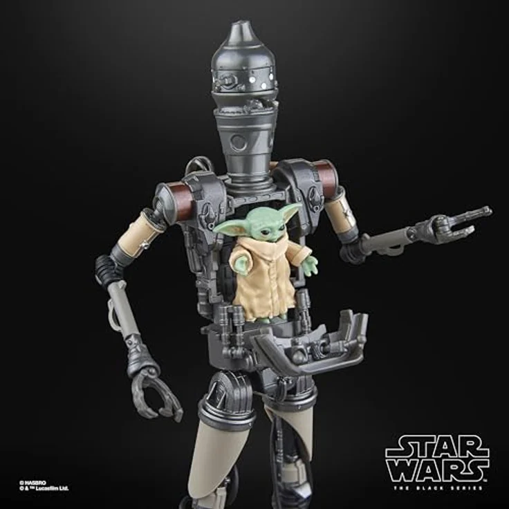 Star Wars The Black Series IG-12 & Grogu, Deluxe Action-Sammelfiguren 2er-Pack, 15 cm, mit 2 Anzellan Droidenschmied-Accessoires – Bild 4