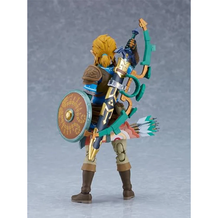 Good Smile Company Link Deluxe Ed. Fig. 15 cm The Legend of Zelda: Tears of the Kingdom Figma, inkl. Meisterschwert, Hyliano-Schild, Zubehörteile und Gesichtsplatten – Bild 3