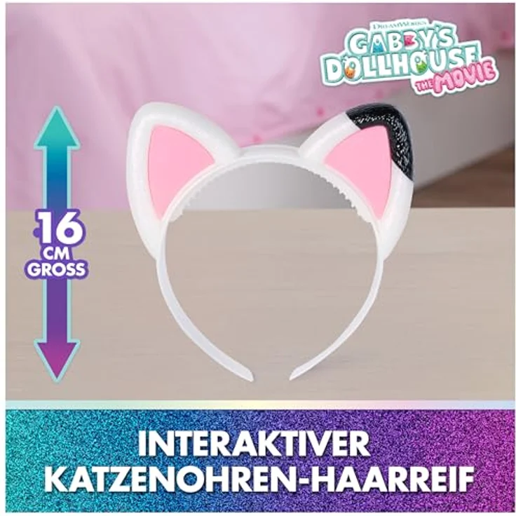 Spin Master GDH Movie - Musical Ears Haareif, interaktives Haarband mit Katzenohren, 3 Modi, berührungsempfindliche Ohren, fördert Kreativität und Bewegung – Bild 2