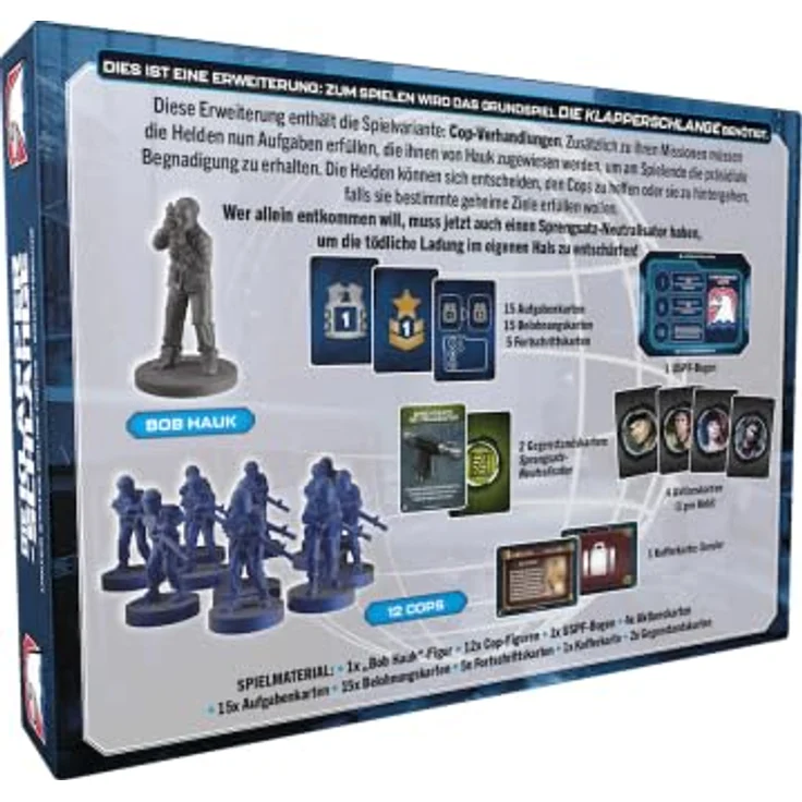 HeidelBÄR Games Die Klapperschlange (Escape from New York), Brettspiel zum Kultfilm, Kennerspiel für 1-4 Spieler, ab 13 Jahren, Erweiterung United States Police Force – Bild 2