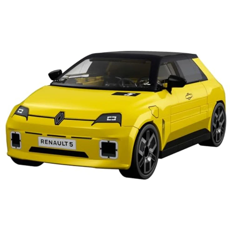 COBI Renault 5 e-tech, Modellfahrzeug in Gelb, Bausteine made in EU – Bild 1