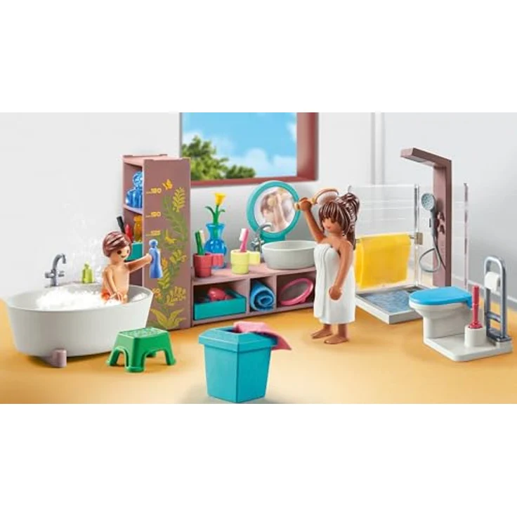 Playmobil® Badezimmer (71611), myLife Konstruktions-Spielset, (55 St), Made in Europe – Bild 3