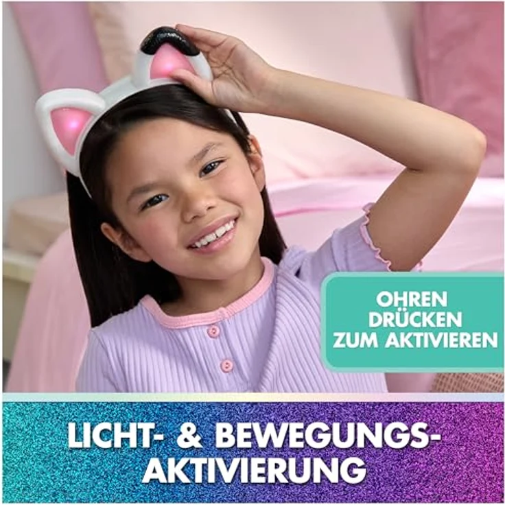 Spin Master GDH Movie - Musical Ears Haareif, interaktives Haarband mit Katzenohren, 3 Modi, berührungsempfindliche Ohren, fördert Kreativität und Bewegung – Bild 4