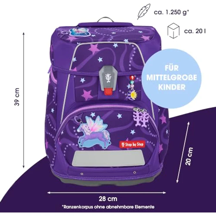 Step by Step Schulranzen SPACE Schulranzen-Set, Mehrfarbig mit praktischem Design und ausreichend Stauraum – Bild 2