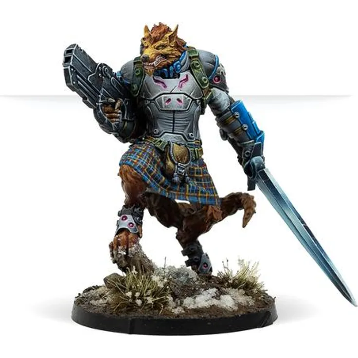Infinity McMurrough, Mercenary Dog-Warrior Sammelfigur mit fein abgestimmter Kampfmaschine - Infinity