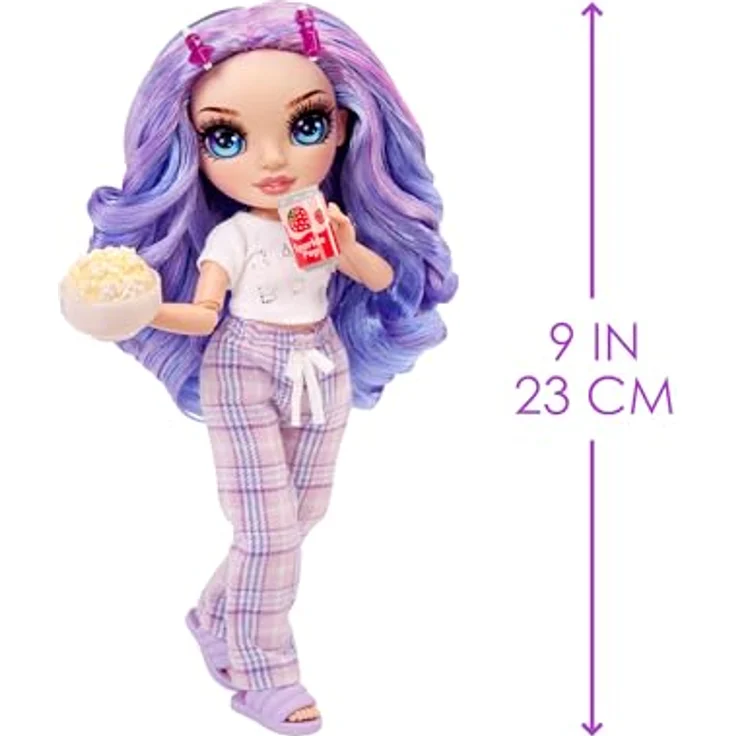 Rainbow High Anziehpuppe Junior High PJ Party Fashion Doll Violet (Purple) – Bild 3