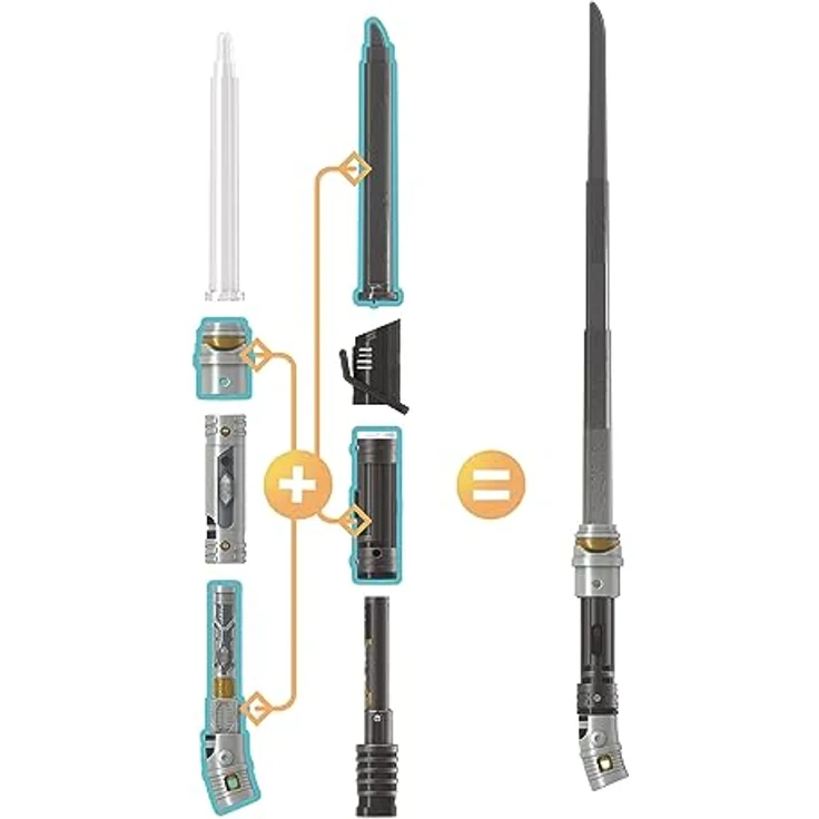 Star Wars Hasbro Elektronisches Schwert mit Licht und Sound Effekten, Mod Sdos, 6,3 x 54 x 8,5 cm, Various Models (F7426) – Bild 10