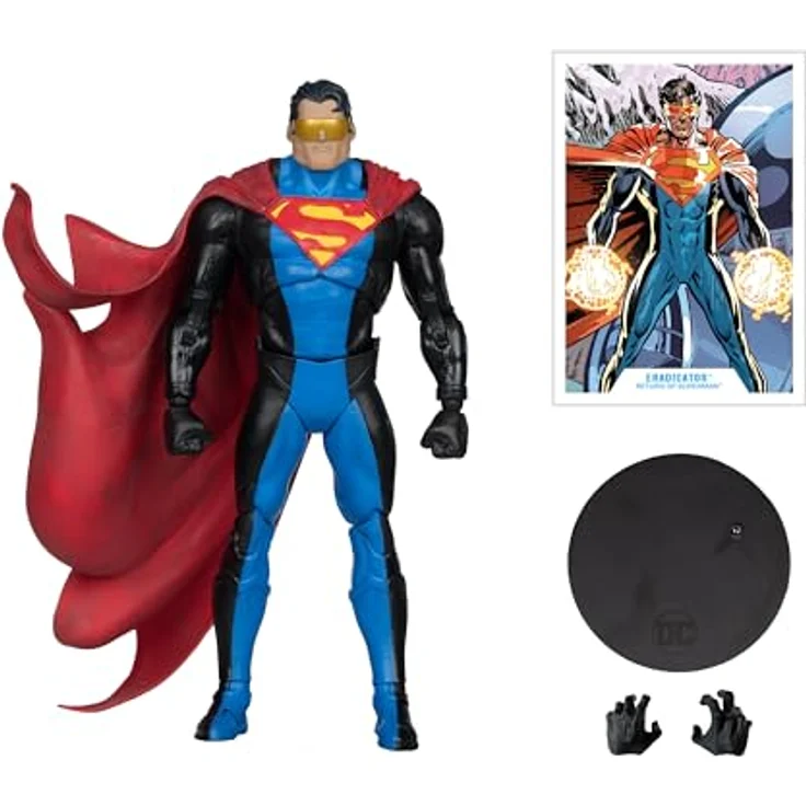 McFarlane Return of Superman DC Multiverse Actionfigur Eradicator, 18 cm, mit Zubehör und Ultra-Artikulation – Bild 4