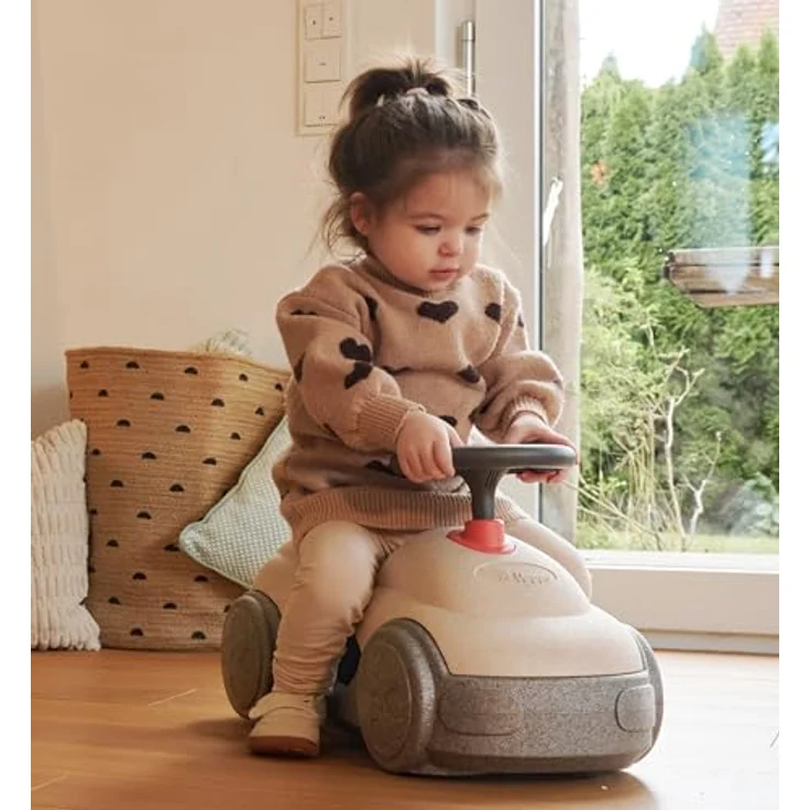 BIG Heppy Car, Rutschfahrzeug mit 360°-Rollen und Stauraum, leicht & möbelschonend, für Kinder ab 12 Monaten, EPP Material – Bild 5