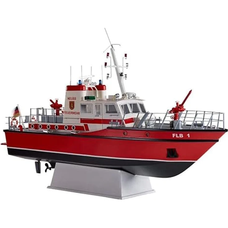 Krick RC-Boot Romarin RC Feuerlöschboot FLB-1 Baukasten 1:25, Ferngesteuertes Boot mit Radar und Beleuchtung – Bild 3