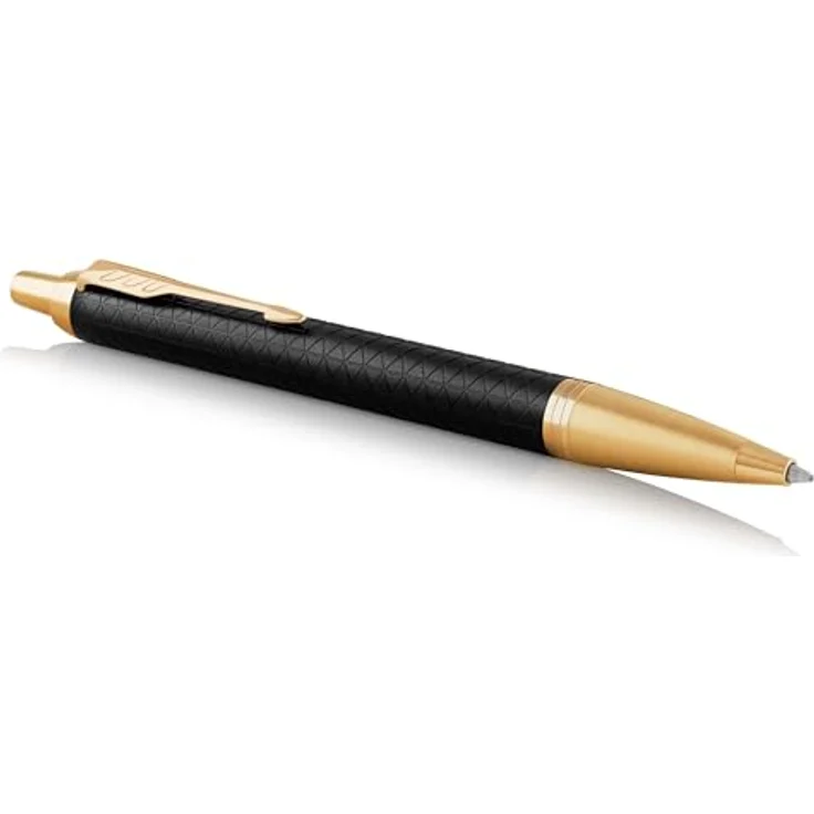 Parker Pen IM Premium, Schreibstift mit Edelstahlfeder, schwarz/gold – Bild 1