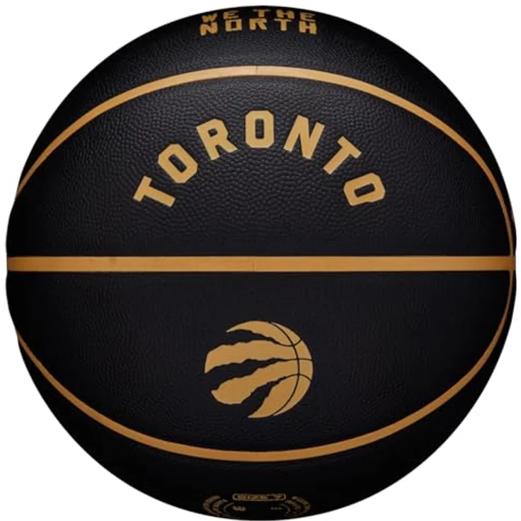 Wilson NBA Team City Collector Toronto Raptors Ball WZ4016428ID, Unisex basketballs, Black, 7 EU - Composite leather – Bild 1