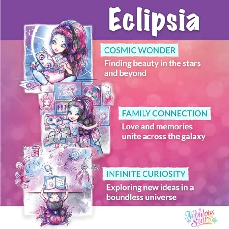 Toynamics Europe Nebulous Stars Bügelperlen Bastelset, 8 glitzernde Portal-Schmuckstücke aus Harz – Bild 5