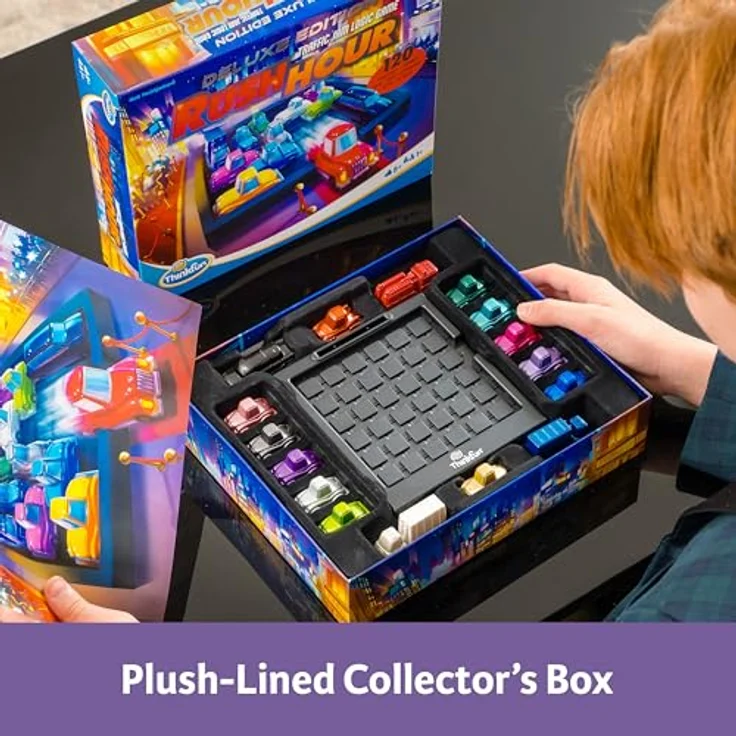 ThinkFun 76617 - Rush Hour Deluxe Edition in Metalloptik, Logikspiel für Erwachsene und Kinder ab 8 Jahren – Bild 4