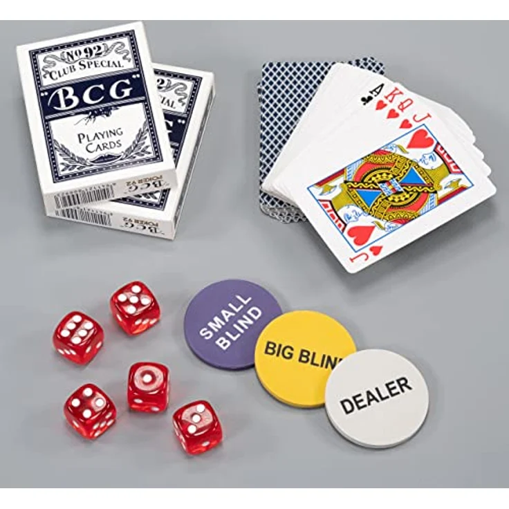 Nexos Pokerkoffer Pokerset 500 300 Laser Pokerchips Poker Komplett Set 12 g Chips Deluxe Größe wählbar (500 Chips) – Bild 6