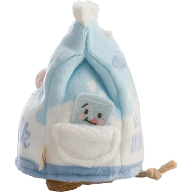 NICI Kuscheltier Kuh Moono 8cm mit Milchglas & Milchtüte Kostüm, 3-in-1 Plüschset mit Loop für Taschenanhänger - 63384 – Bild 2