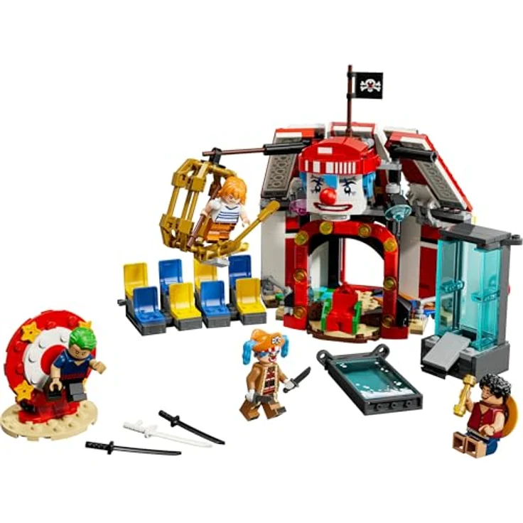 LEGO ONE Piece Zirkuszelt von Buggy dem Clown, interaktives Spielzeug mit 4 Minifiguren - Ruffy, Nami, Zoro, für Jungen und Mädchen ab 8 Jahren - 75637 – Bild 3