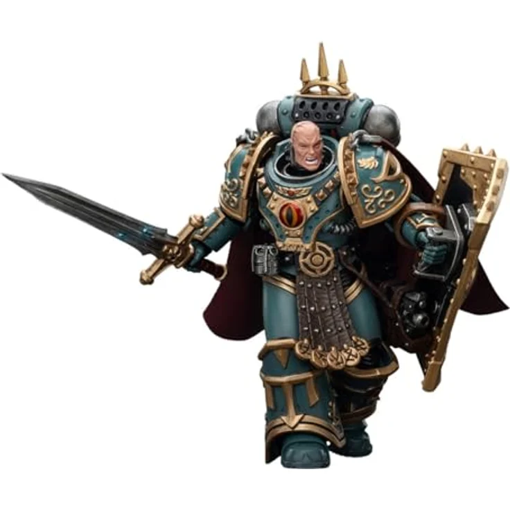 JOYTOY Warhammer Sons of Horus 'Little' Horus Aximand, Captain der 5. Firma, 1/18 Maßstab, 12,4 cm, hochdetaillierte Sammelfigur mit modularen Zubehörteilen und authentischer Rüstung – Bild 1