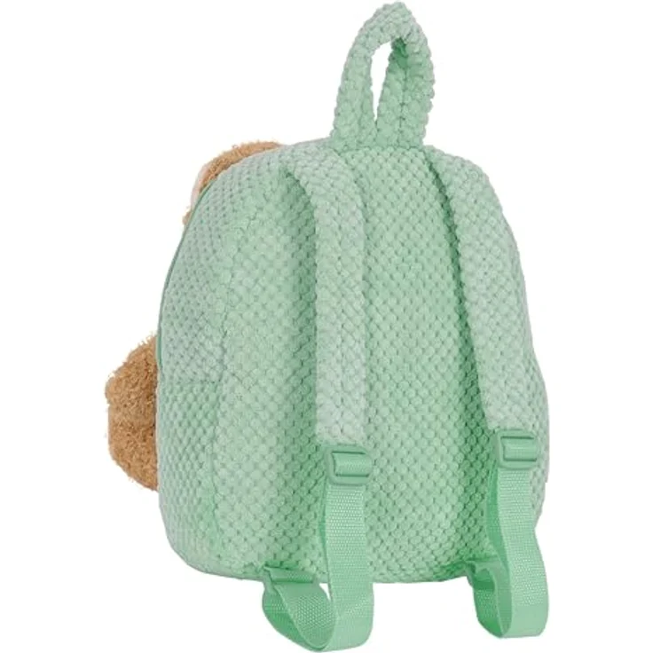 Safta Plüschbär Kindergartenrucksack, Kinderrucksack in Türkis mit gepolsterten Schulterriemen, 23 x 27 x 7,5 cm, Hauptfach mit Reißverschluss – Bild 2