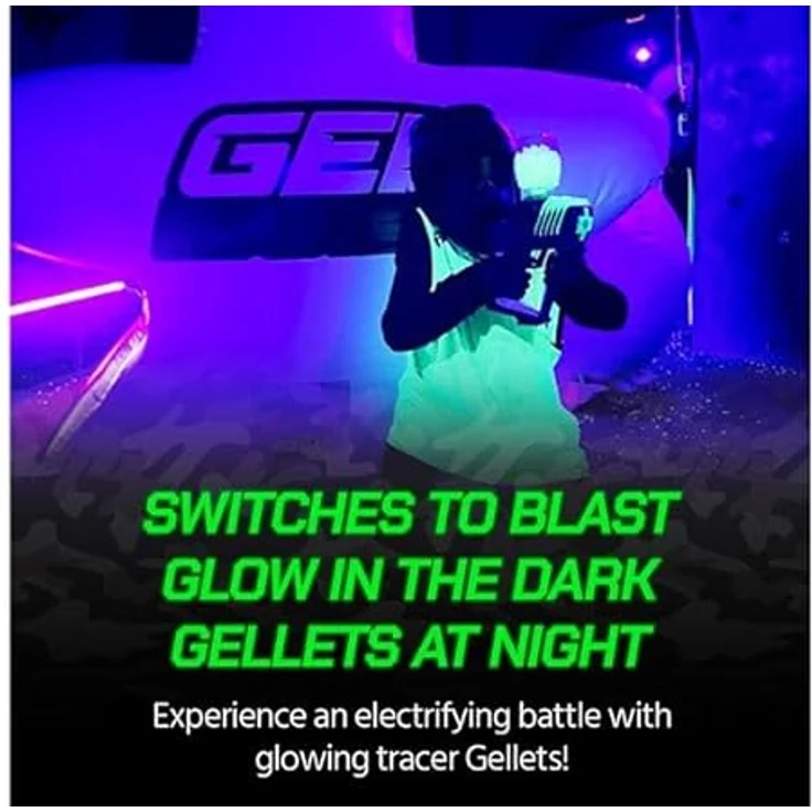 Gel Blaster Starfire - 10.800 Schuss, verlängerte Reichweite von 30+ Metern - Halb- und Automatikmodus - Geschenk für Teenager, Gadgets für Männer - 800 schussbereite Kugeln – Bild 4