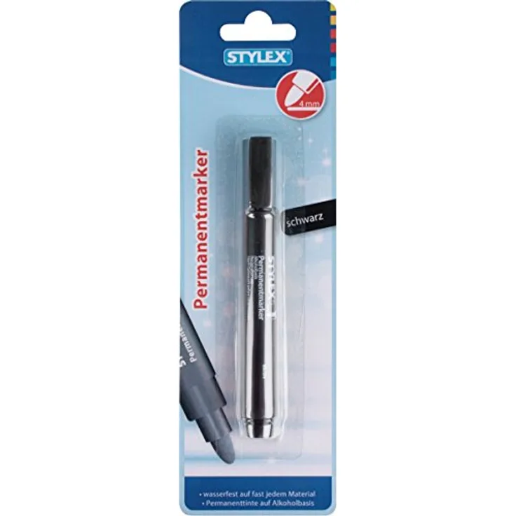 Stylex 32810 Permanentmarker, schwarz