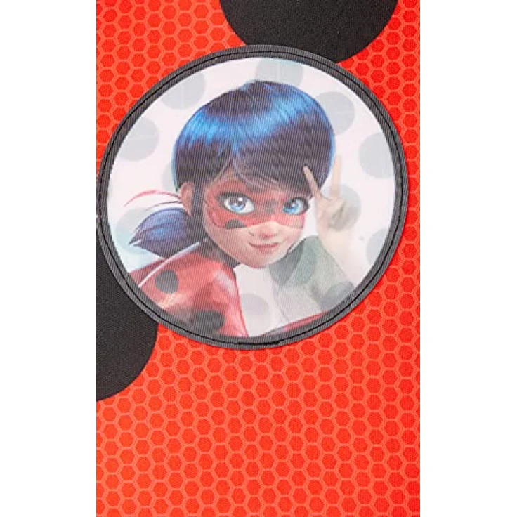 Rubie's – Offizielles Miraculous Kostüm Tikki Ladybug, roter Jumpsuit mit schwarzen Punkten, Größe 5-6 Jahre, inkl. passender Maske – Bild 4
