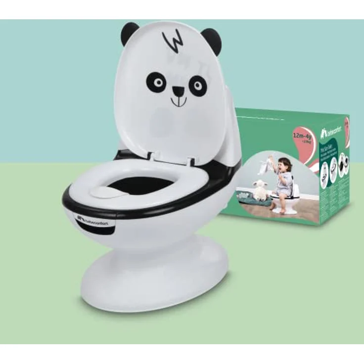 Bebeconfort Toilettensitz in Minigröße für Kinder, Toilette fürs Töpfchentraining mit süßem Panda, inklusive Spülgeräusch, geeignet ab 18 Monaten - Preisvergleich – Bild 7