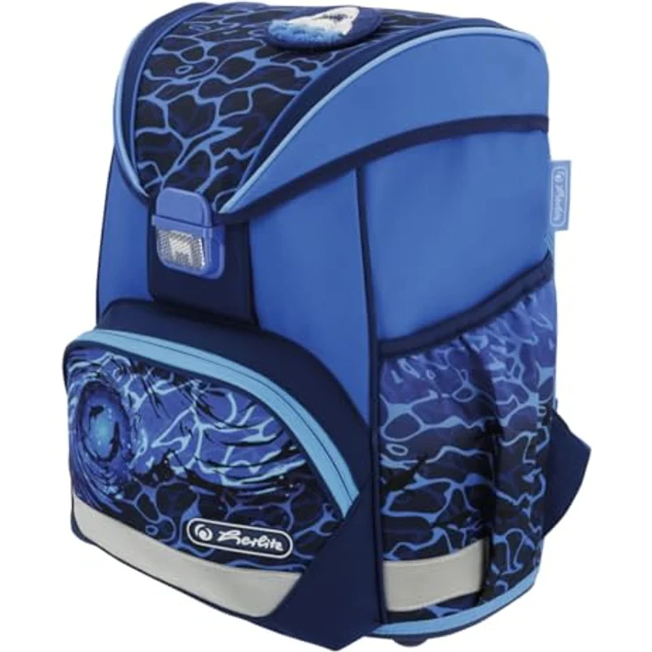 Herlitz Schulranzen UltraLight Blue Shark, 290 x 375 x 225 mm, 0,804 kg – Bild 5