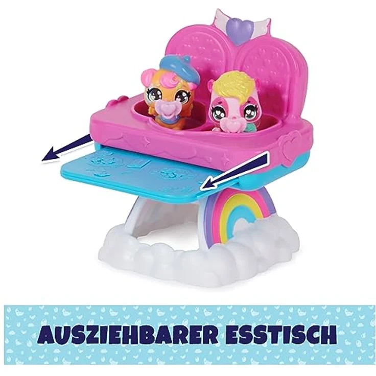 Hatchimals Alive Zwillingshochstuhl Spielset - mit 2 Mini-Figuren in selbstschlüpfenden Eiern, 3 Accessoires und magischen Spielideen, Spielzeug für Kinder ab 3 Jahren – Bild 5