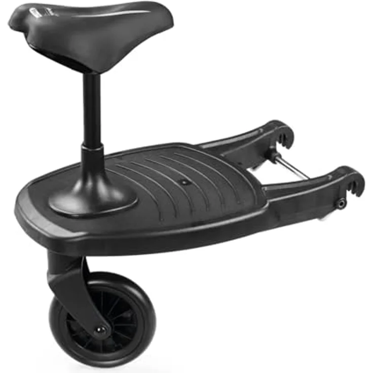 Peg Perego Ride with Me Board-Zubehör, kompatibel mit Veloce & Vivace Kinderwagen, hintere Trittfläche für Kinder bis 22 kg, Schwarz – Bild 2