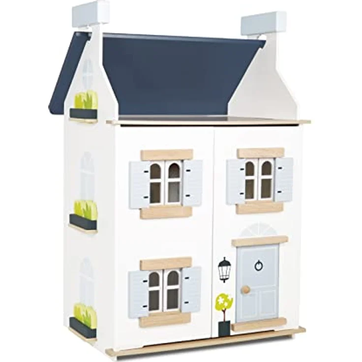 Le Toy Van - Wooden Dolls House - Sky Doll House - Kids Dolls House - 2 Storey Dolls House with Attic - Wooden Summer House - Fill with Dollhouse Accessories - Suitable for Ages 3+ – Bild 1