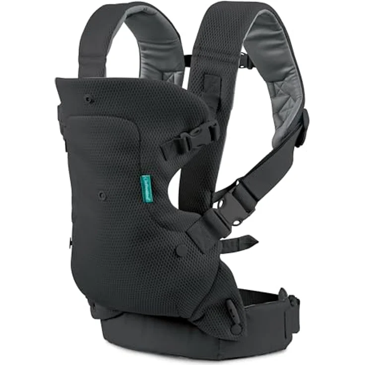 Infantino BKids Babytrage Flip Advanced, Bauch- und Rückentrage mit 4 Positionen, schwarz, für Babys von 3,6 bis 14,5 kg – Bild 8