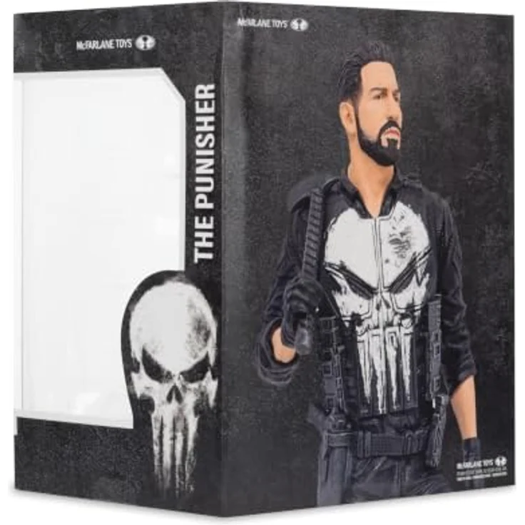 McFarlane Toys Marvel Studios Statue 1/10 The Punisher, detailgetreue Figur mit Umgebungsbasis und Sammelkarte, 16 cm – Bild 9