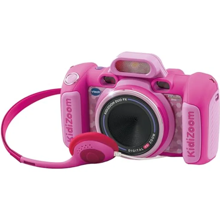 VTech Kidizoom Duo DX, Digitalkamera für Kinder mit 2,4" Bildschirm, rosa, für Kinder ab 4 Jahren