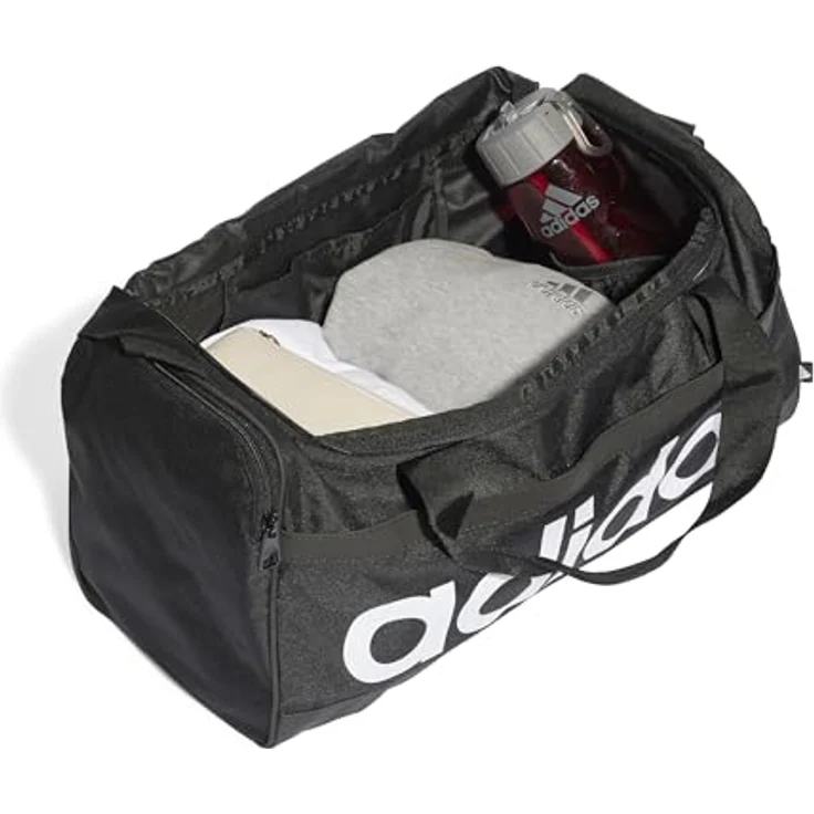 adidas Performance Sporttasche ESSENTIALS DUFFELBAG, Kindersporttasche mit separatem Schuhfach, schwarz – Bild 8