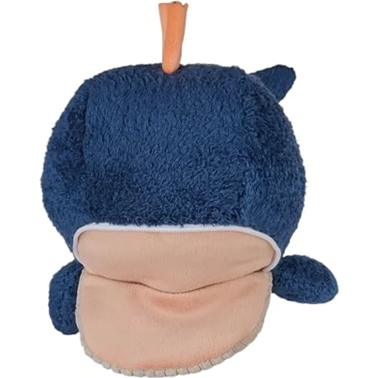 Sterntaler Handpuppe Wal, weiches Flauschspielzeug aus Polyesterwatte, 11,5 × 11 × 28 cm – Marine – Bild 4