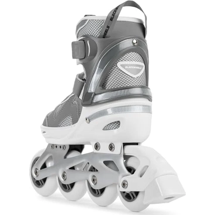 Blackwheels Flex Pro Inline Skates, atmungsaktiv, für Jugendliche und Erwachsene, Räder 80 cm, Grau – Bild 3