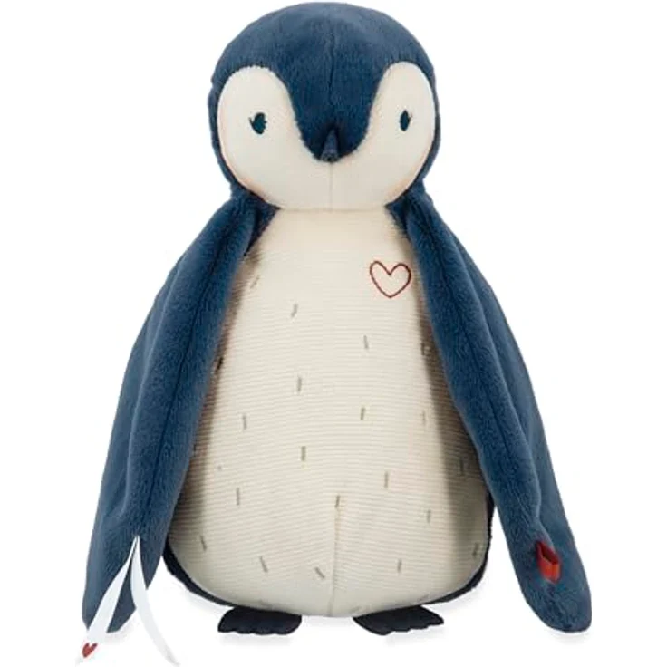 Kaloo Complices Baby Plüschtier, Blauer Pinguin mit weißem Rauschen und Aufnahmefunktion, 25 cm, ab Geburt, K212001 – Bild 3