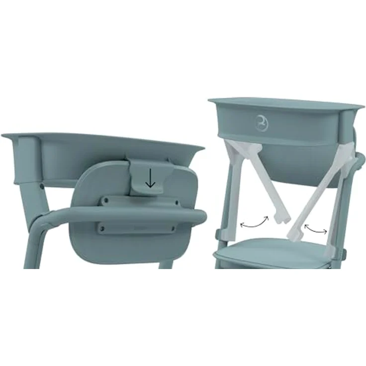 Cybex Lemo Learning Tower Set, Lernturm-Aufsatz für Lemo Hochstuhl, Suede Grey – Bild 6