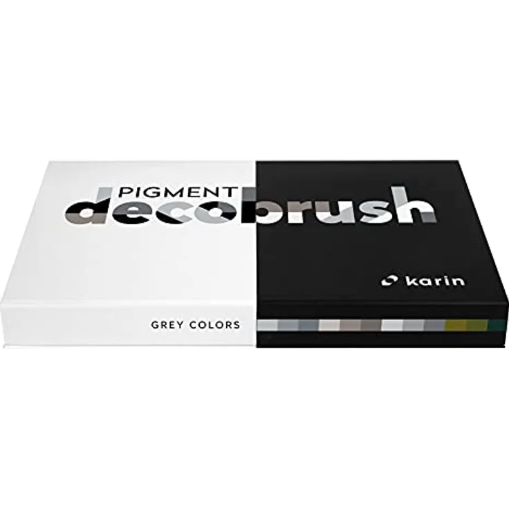 Karin KARIN PIGMENT Decobrush Grey Colors Collection, Deckende Wasserfarben Brushmarker mit flexibler Spitze, lichtecht und permanent – Bild 3