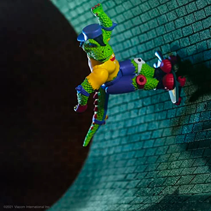 Super7 Teenage Mutant Ninja Turtles Ultimates Actionfigur Mondo Gecko, 18 cm, beweglich mit Zubehör und Austauschteilen – Bild 5