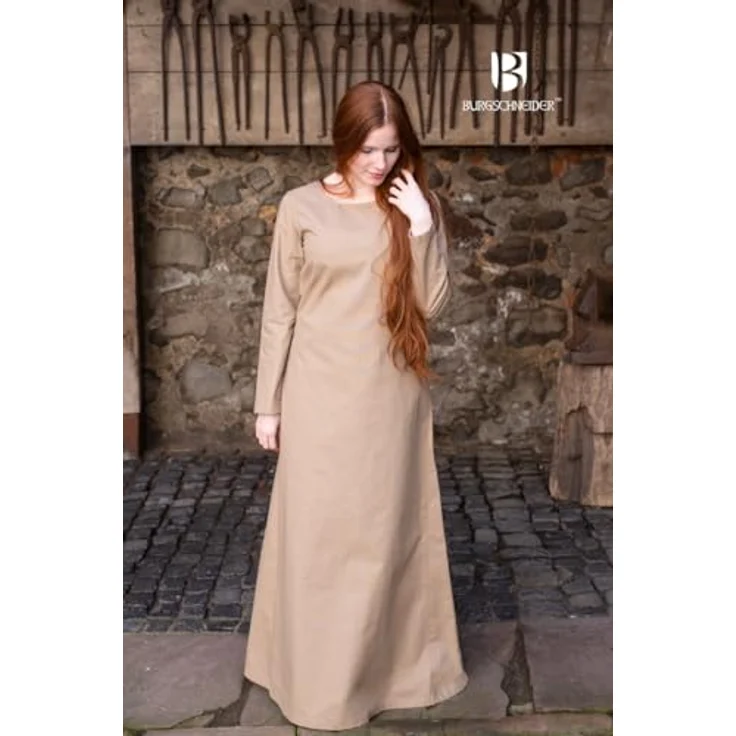 Burgschneider Unterkleid Freya, Hanf (S, Unisex), historische Mittelalterkleidung für LARP und Events – Bild 4