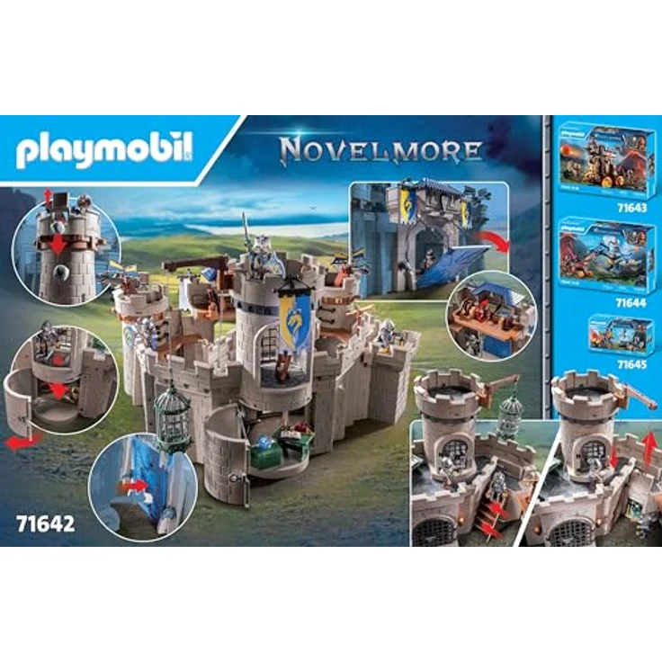 Playmobil® Arwynns Burg (71642), Novelmore Konstruktions-Spielset, (256 St), Made in Europe – Bild 5