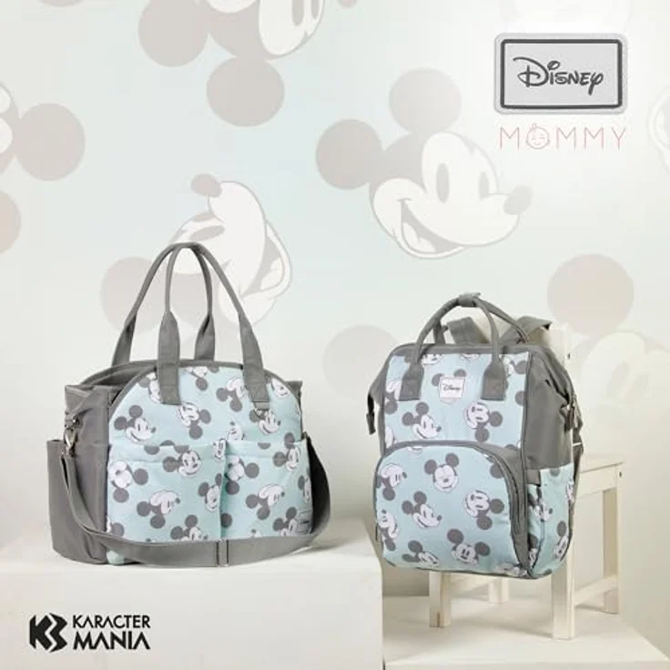 Karactermania Wickeltasche Disney Micky Maus Wickelrucksack, flüssigkeitsabweisend, mit thermischer Flaschenhalterung, ausreichend Platz für Babyutensilien – Bild 7