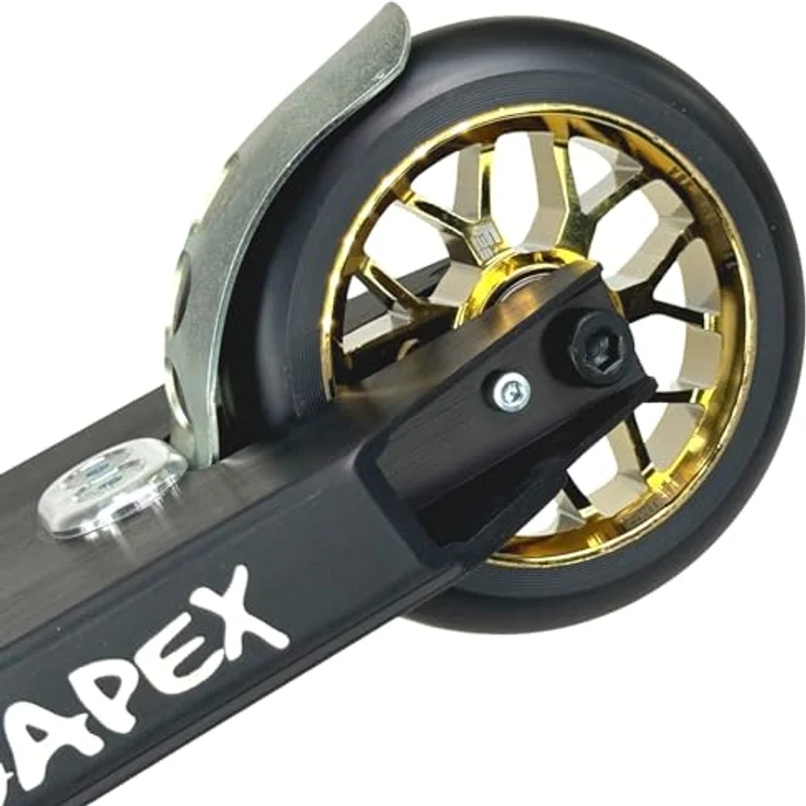Fantic26 Stuntscooter Fantic26 Spy7 Stunt-Scooter Rolle 110mm Abec11 Gold/Pu Schwarz, Aluminium 6061-T6, ABEC-11 Kugellager, 88A PU-Härte – Bild 6